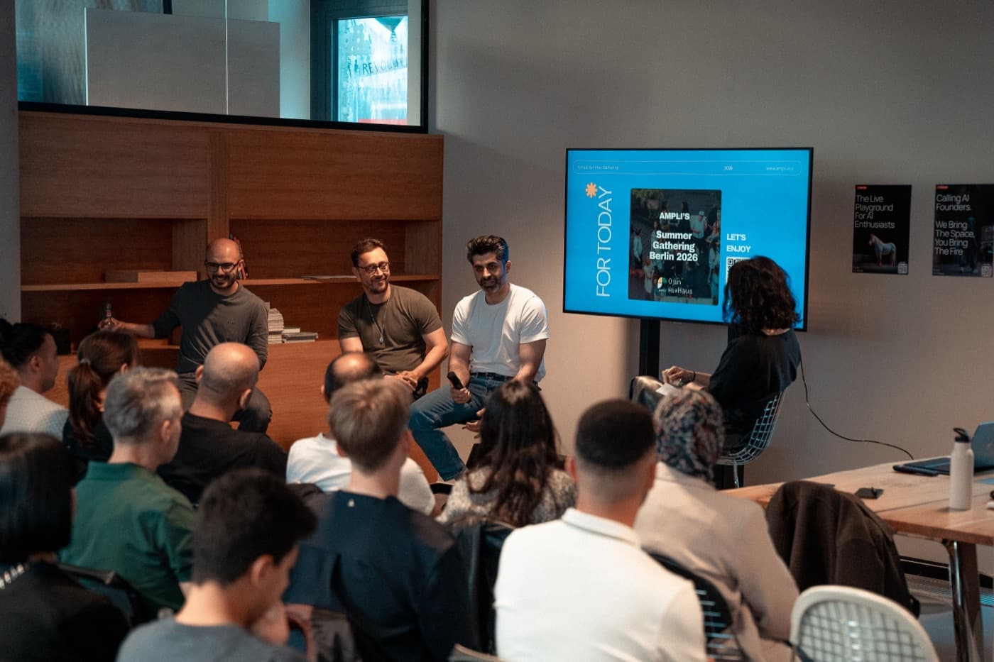 Panel discussion at Ampli's Summer Gathering Berlin